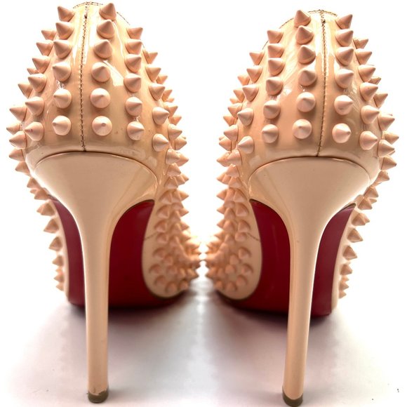 🌷❤️🔥FINAL SALE 🔥 NO OFFERS🌷💥Christian Louboutin Pigalle Spikes 120 36.5 - Picture 6 of 9